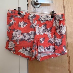 Floral pink shorts
